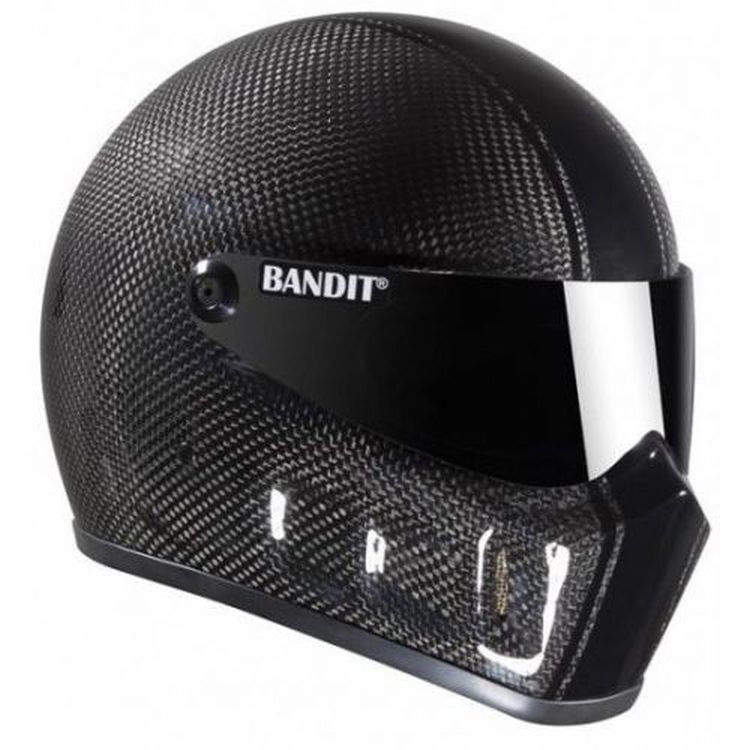 Bandit Super Street Motorcycle Helmet - Carbon Fibre Racer